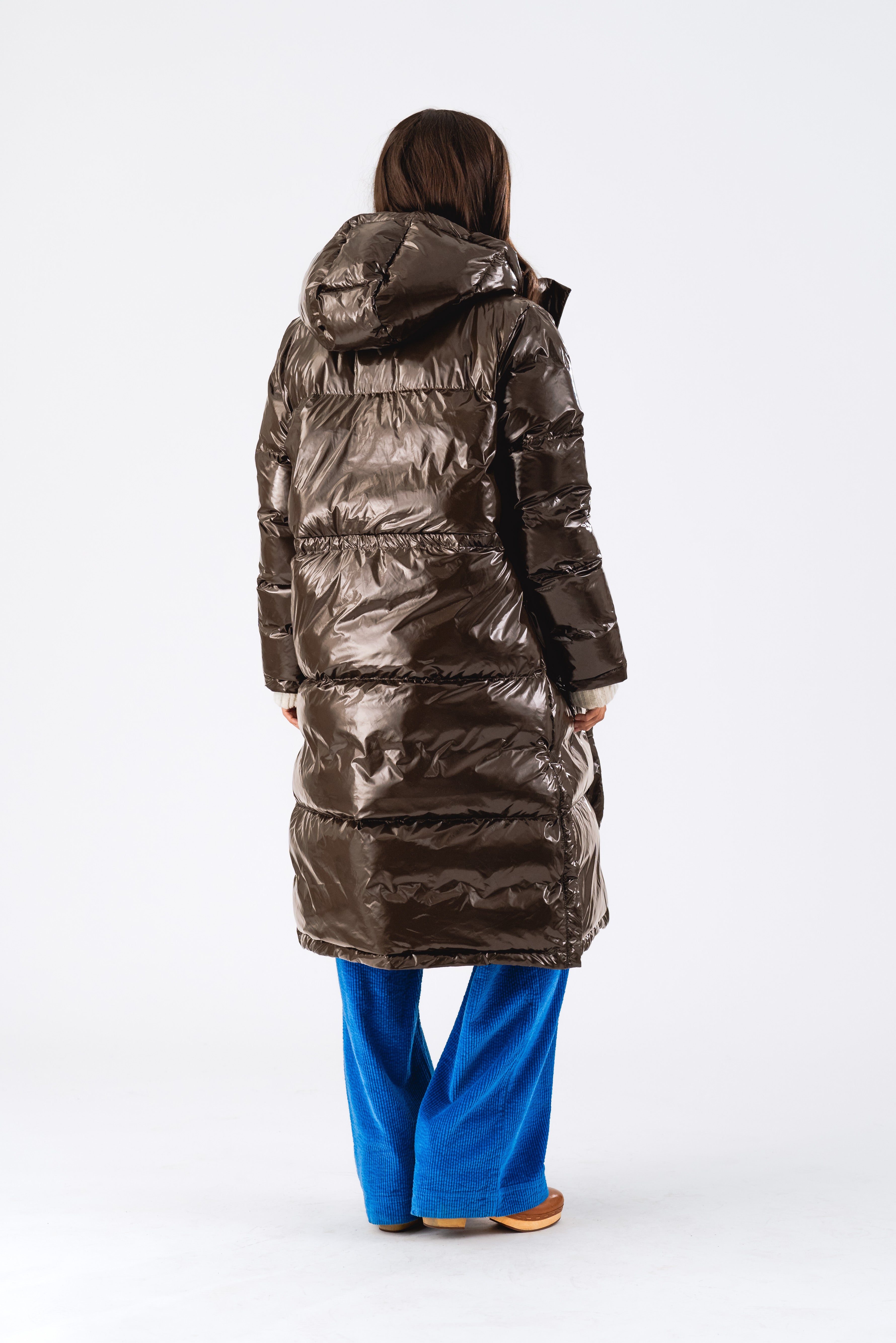 WillaLL Coat Long Dark Mokka