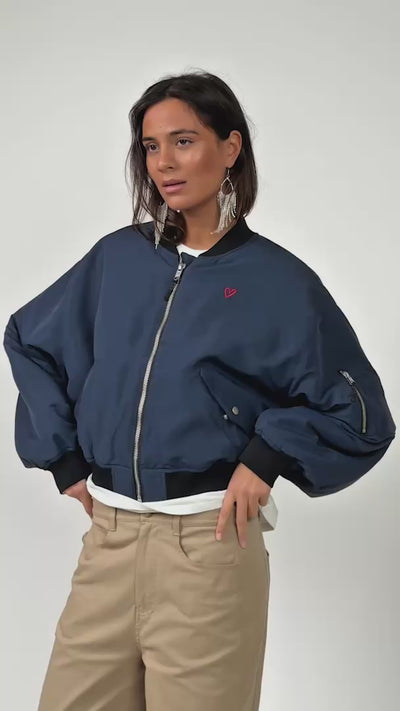 Lollys Laundry LiwLL Bomber Jacket Outerwear 27 Dark Navy