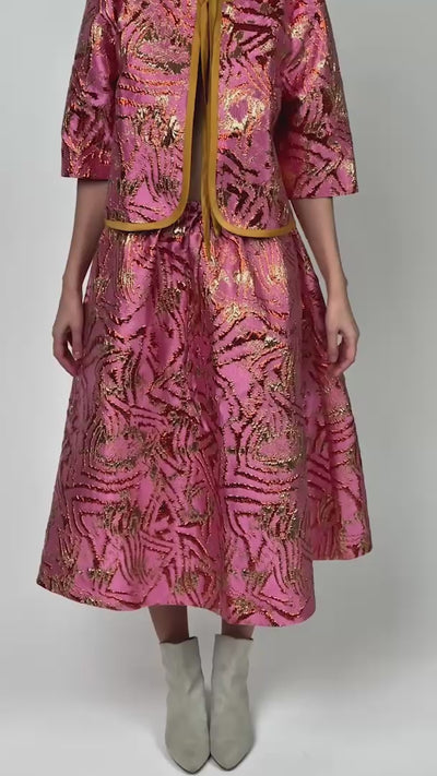 Lollys Laundry BristolLL Midi Skirt Skirt 51 Pink