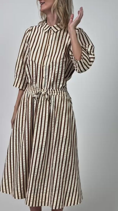 Lollys Laundry BristolLL Midi Skirt Skirt 87 Dark Mokka