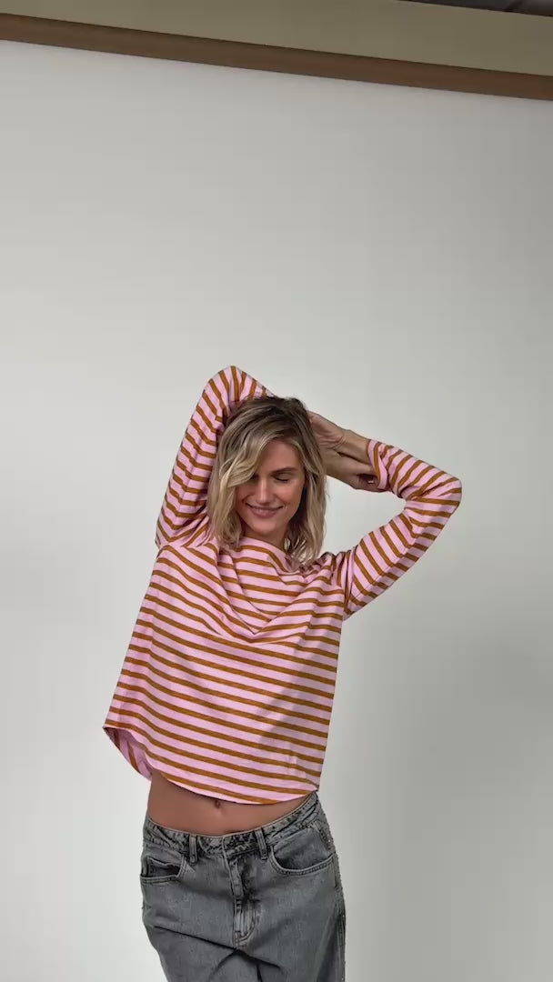 Lollys Laundry LivaLL Tee T-shirt 84 84 Light Pink