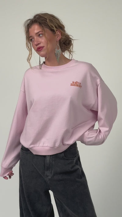 Lollys Laundry SydneyLL Butterfly Sweatshirt Sweatshirt  84 Light Pink