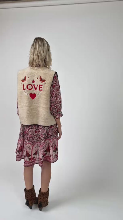 Lollys Laundry JaceLL Love Vest Vest 08 Beige