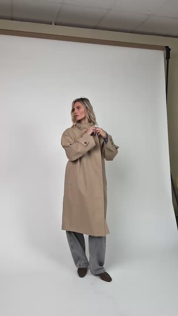 Lollys Laundry RussiLL long Coat Outerwear 08 08 Beige